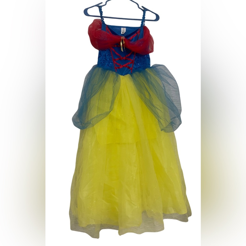 Kids Snow White Princess Costume - Blue and Yellow Dress Up Halloween Costume